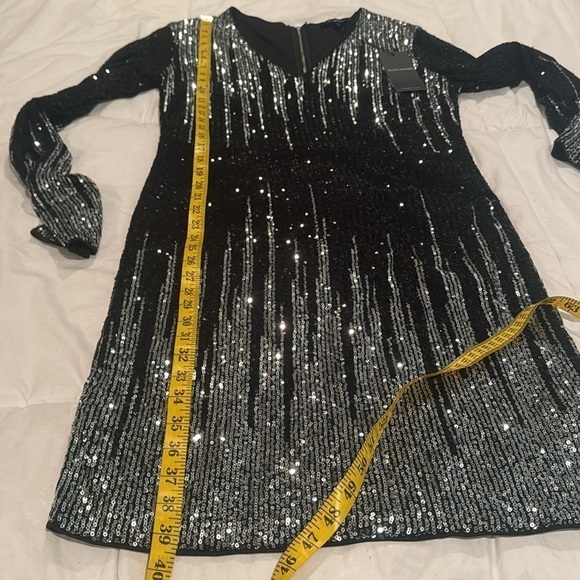 Alloy Apparel 🔥black dress with black and silver sequins NWT - Picture 8 of 9